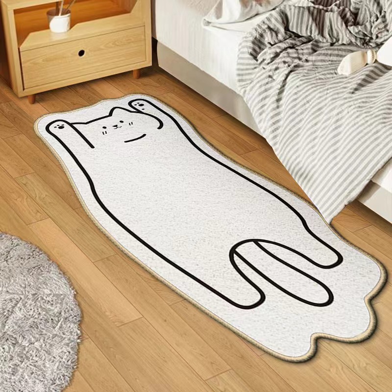 Zara Home Bathroom Mat - Irregular Cartoon Animal Imitation Cashmere Carpet,living