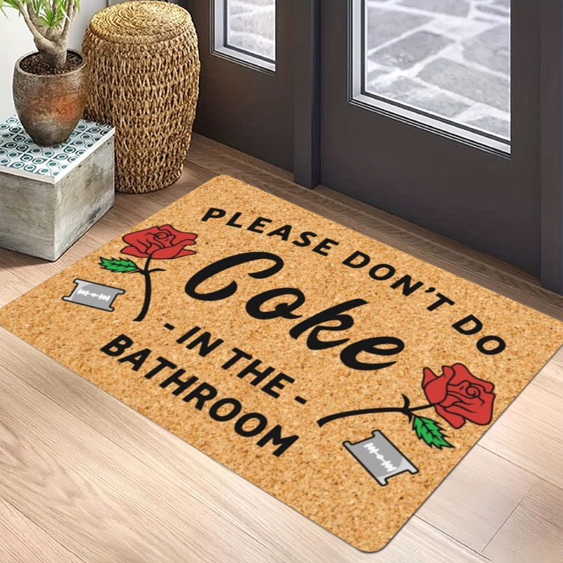Home Bathroom Quotes - Modern Pop Art Typography Carpet Mat
