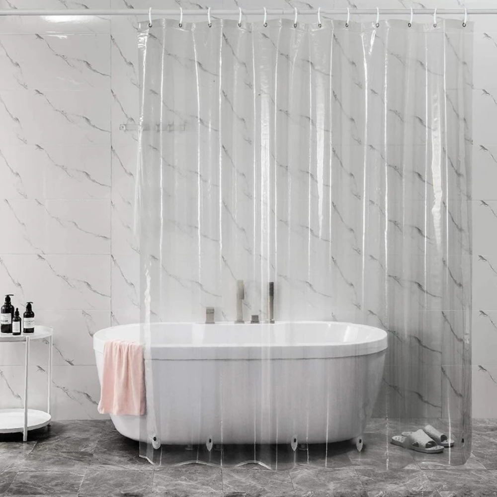 Shower Curtain Liner - PEVA Shower Curtain Waterproof Plastic Clear
