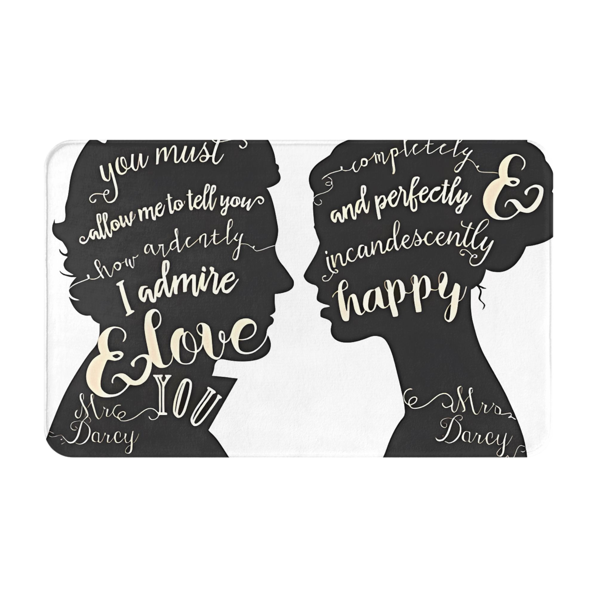 Home Bathroom Quotes - Pride And Prejudice Quote Christmas Decorations