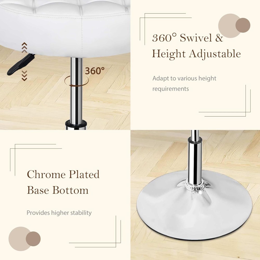 Vanity Chair Stool Modern Tuft - đánh giá và giá Home Bathroom Furniture