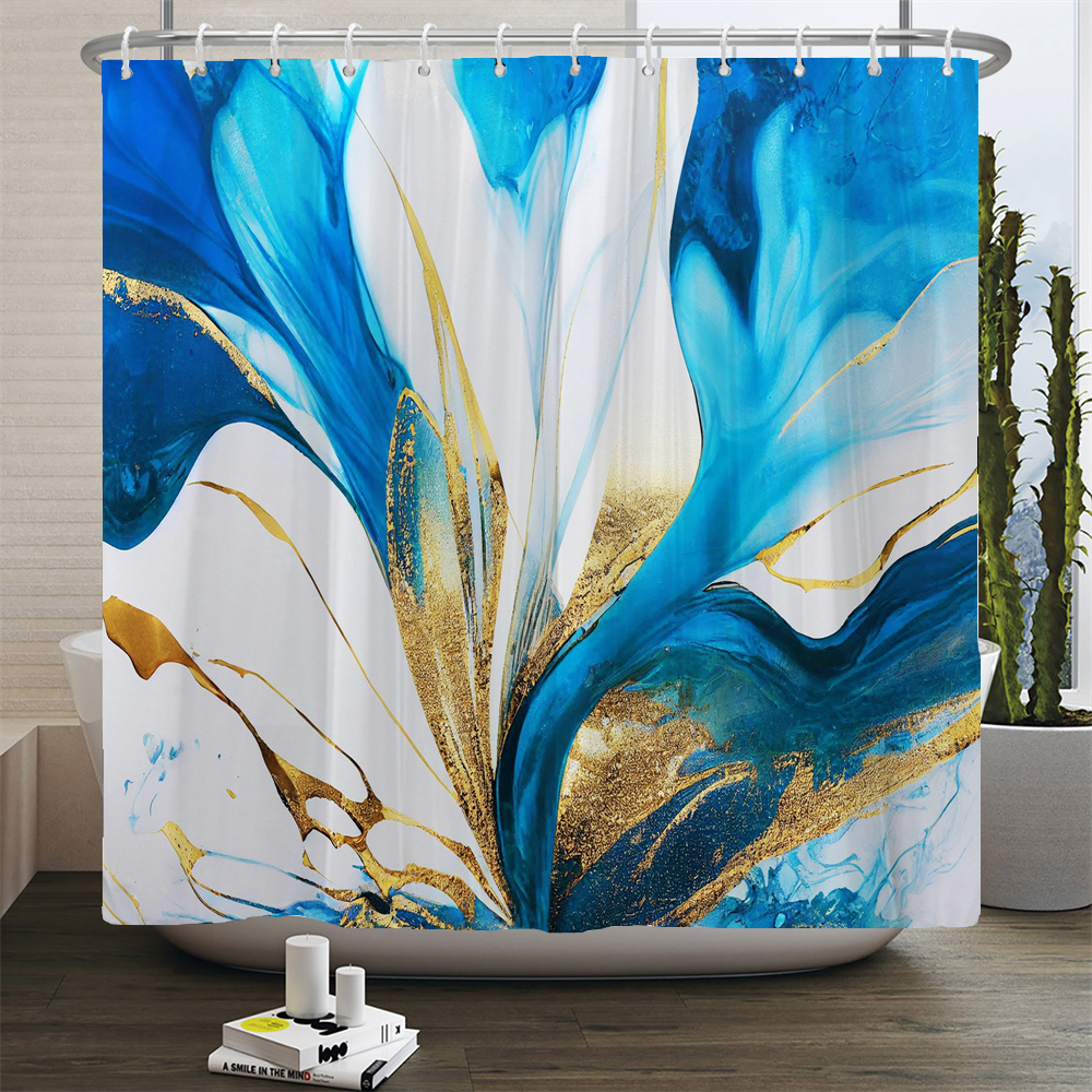 unframed Gradient Marble Ink T - đánh giá và giá Shower Curtain Liner