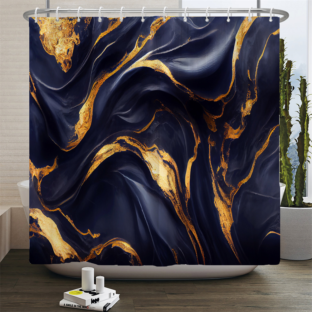 unframed Gradient Marble Ink T - đánh giá và giá Shower Curtain Liner