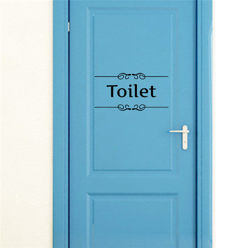 Toilet bathroom Sign Wall Deca - đánh giá và giá Home Bathroom Quotes