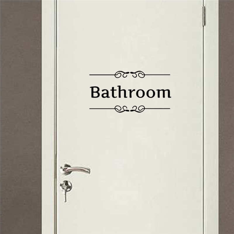 Toilet bathroom Sign Wall Deca - đánh giá và giá Home Bathroom Quotes