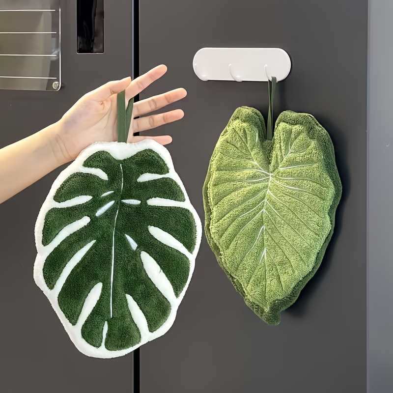 Leaf Design Hand Towel Absorbe - đánh giá và giá Home Bathroom Design