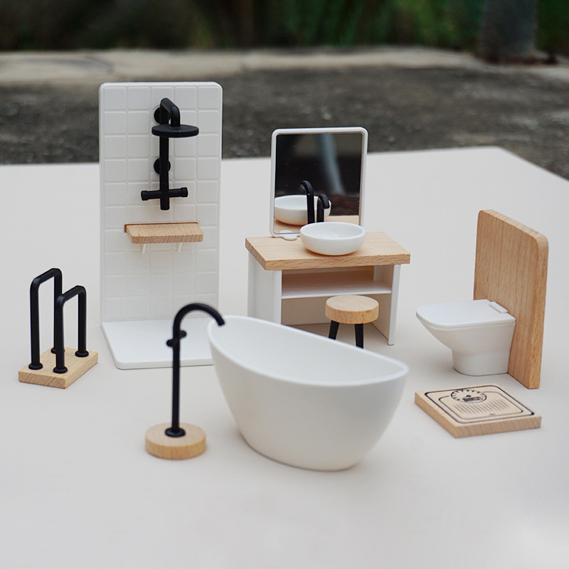 1/12 Dollhouse Simulation Wash - đánh giá và giá Home Bathroom Furniture