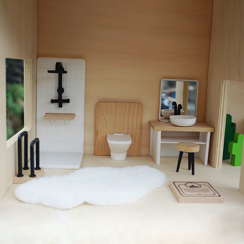 1/12 Dollhouse Simulation Wash - đánh giá và giá Home Bathroom Furniture