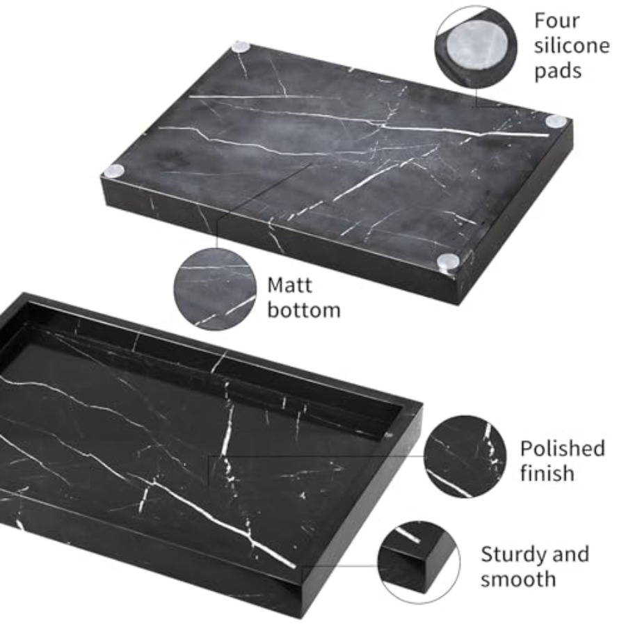 Marble Bathroom Vanity Tray, N - đánh giá và giá Home For Bathroom