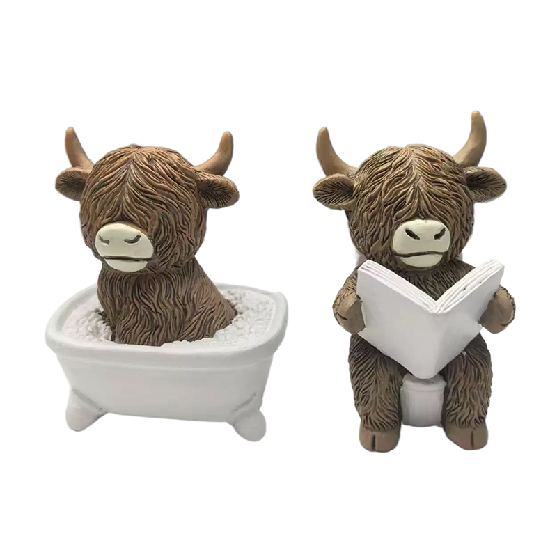 Cute Scottish Highland Cow Res - đánh giá và giá Jet Home Bathroom