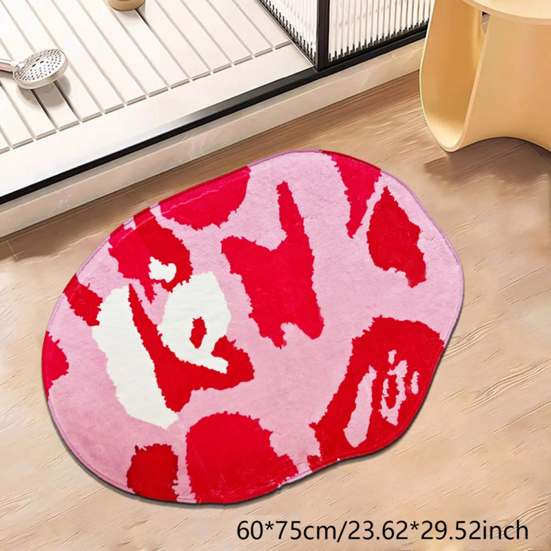 VIKAMA Pink Irregular Bathroom - đánh giá và giá Zara Home Bathroom Mat