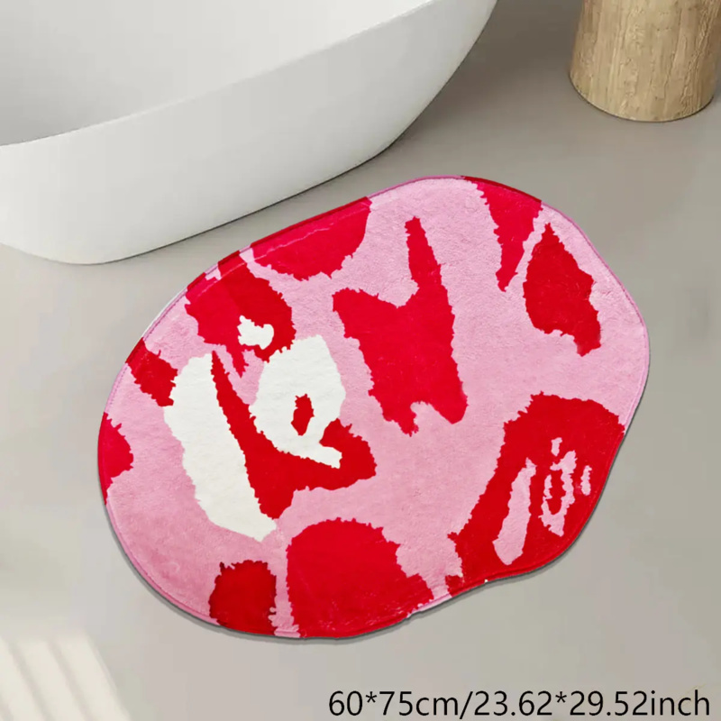 VIKAMA Pink Irregular Bathroom - đánh giá và giá Zara Home Bathroom Mat