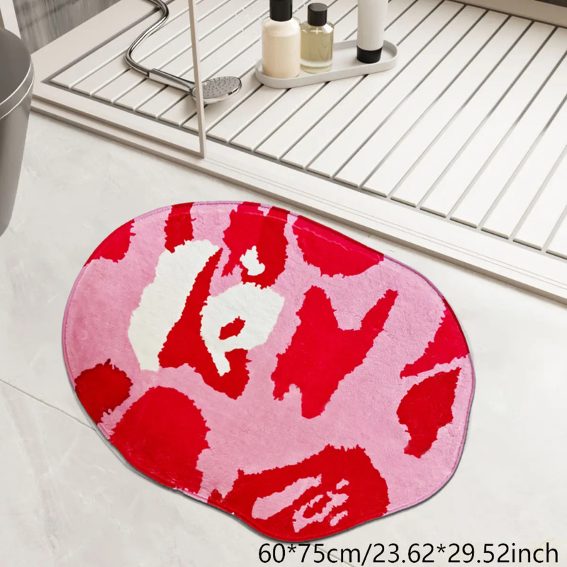 VIKAMA Pink Irregular Bathroom - đánh giá và giá Zara Home Bathroom Mat