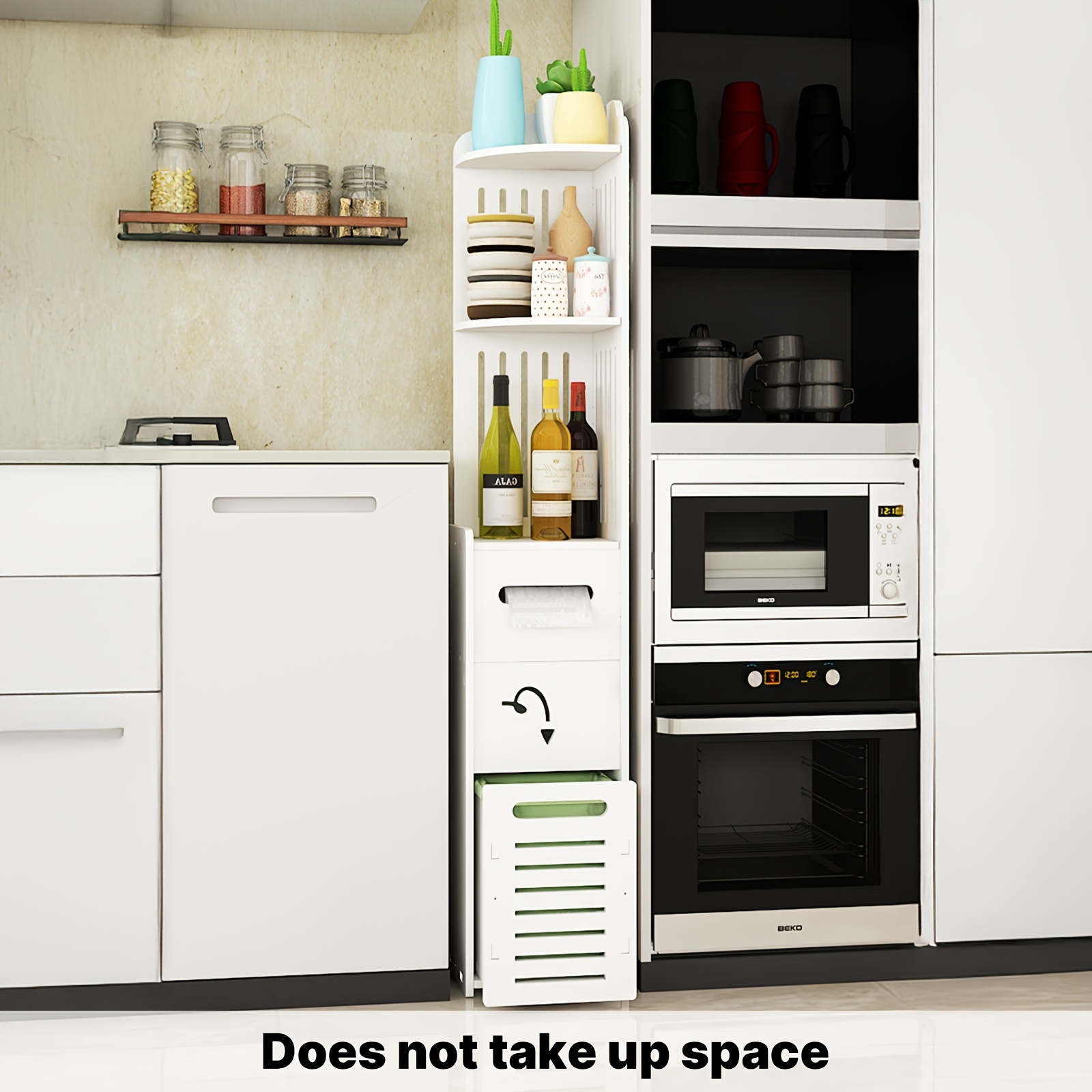 Space-Saving Bathroom Cabinet, - đánh giá và giá Toilet Paper Holder