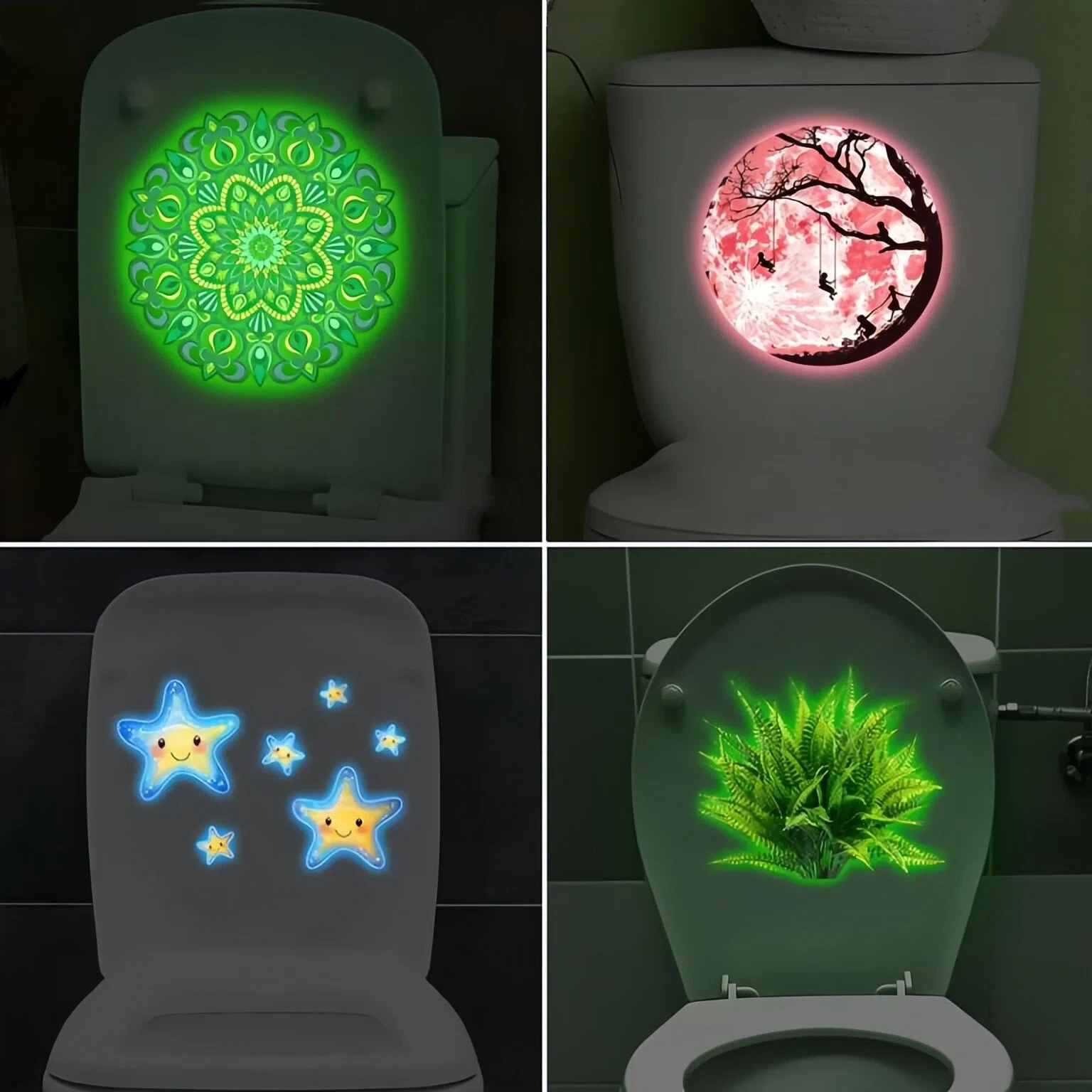 Glow in the Dark Mandala Toile - đánh giá và giá Jet Home Bathroom
