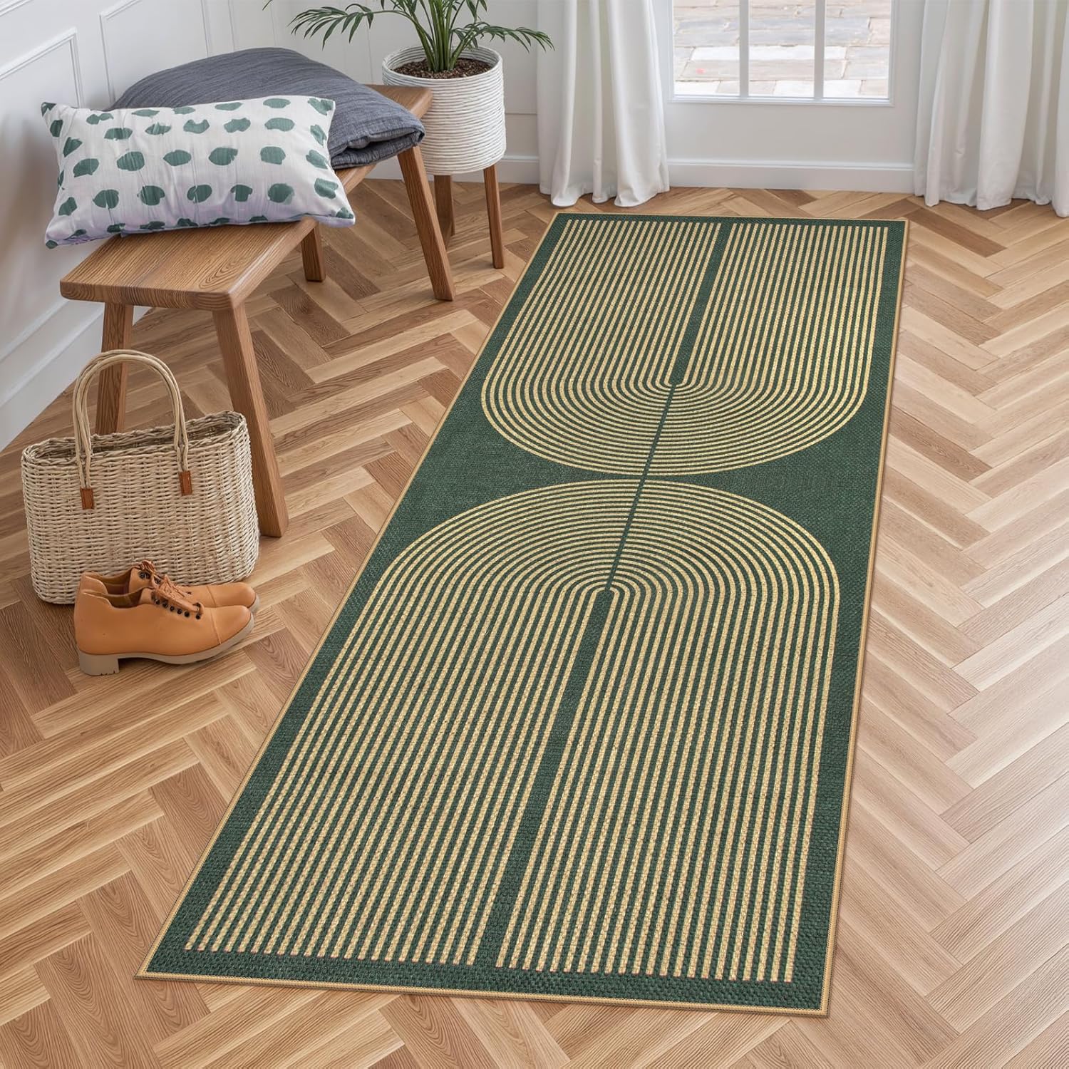 VIKAMA Simple And Retro Line L - đánh giá và giá Home Bathroom Carpet