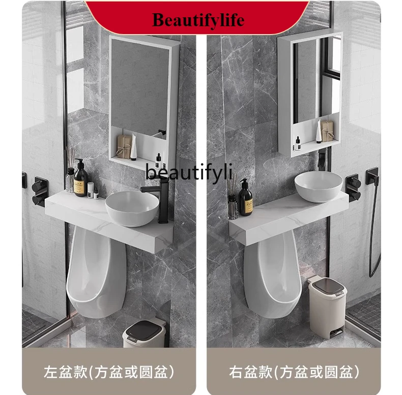 Urinal rock slab countertop in - đánh giá và giá Home Bathroom With Urinal