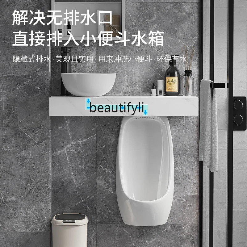 Urinal rock slab countertop in - đánh giá và giá Home Bathroom With Urinal