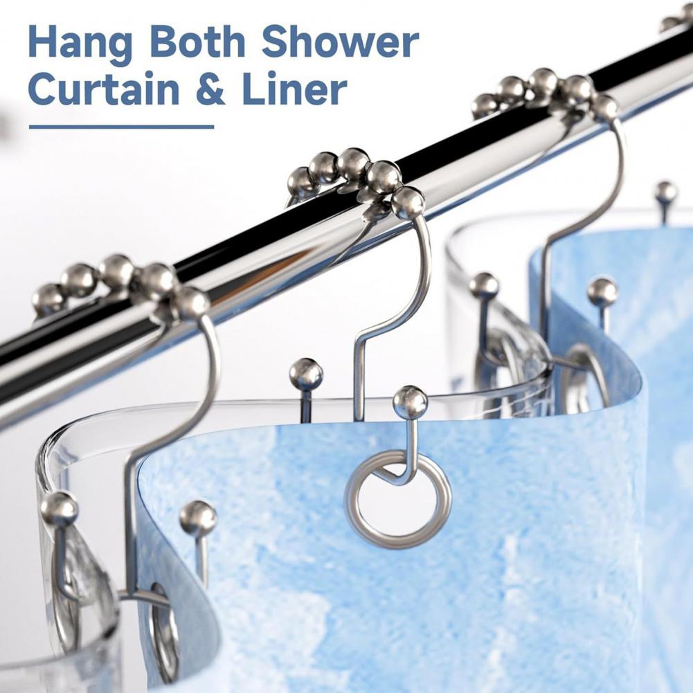 12pc Metal Shower Curtain Ring - đánh giá và giá Shower Curtain Liner