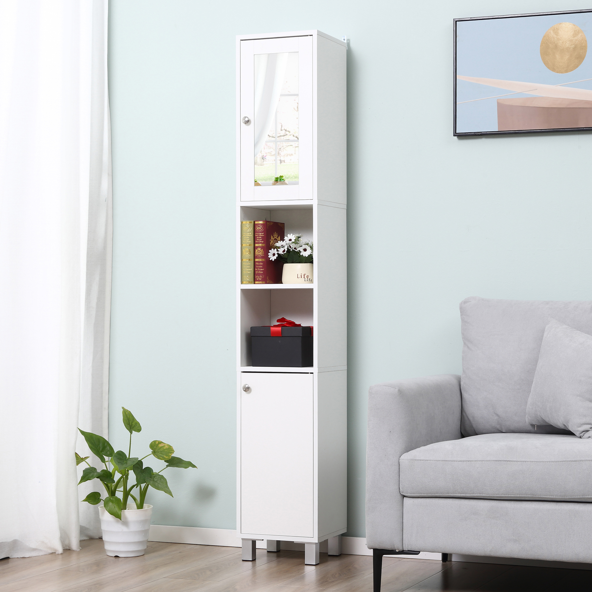 Kleankin Tall Bathroom Storage - đánh giá và giá Home Bathroom Furniture