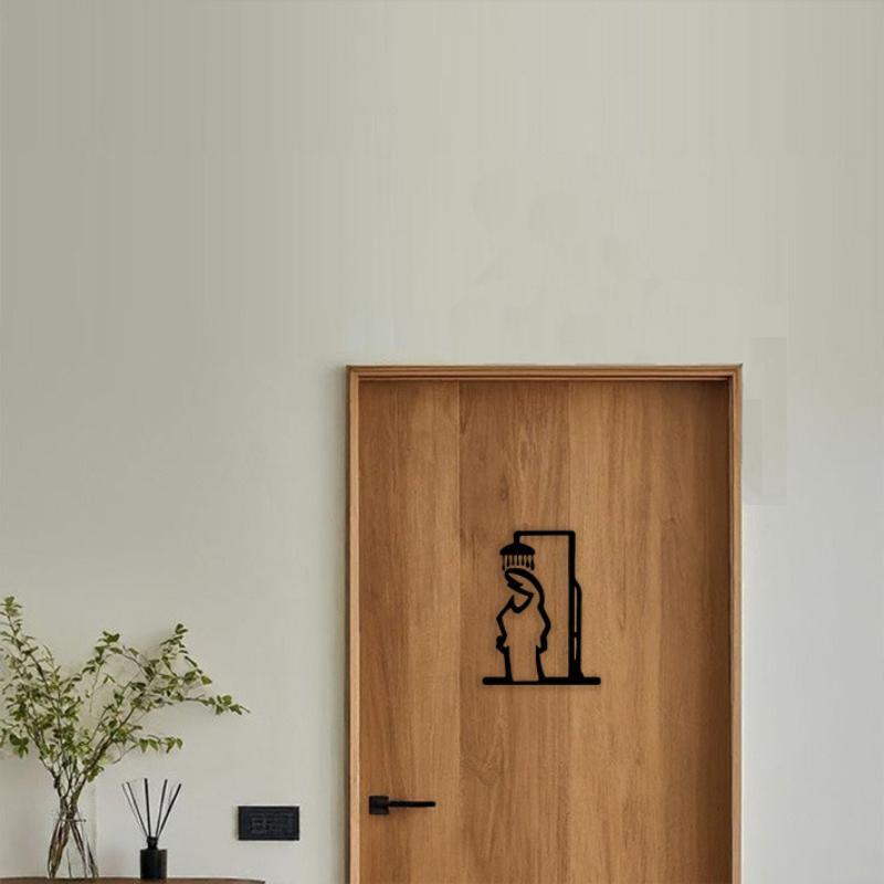 New Black Shower Figure Wall D - đánh giá và giá Jet Home Bathroom