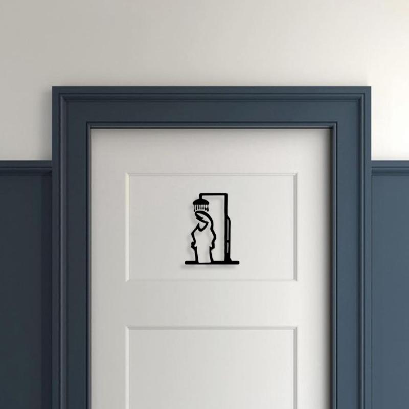 New Black Shower Figure Wall D - đánh giá và giá Jet Home Bathroom