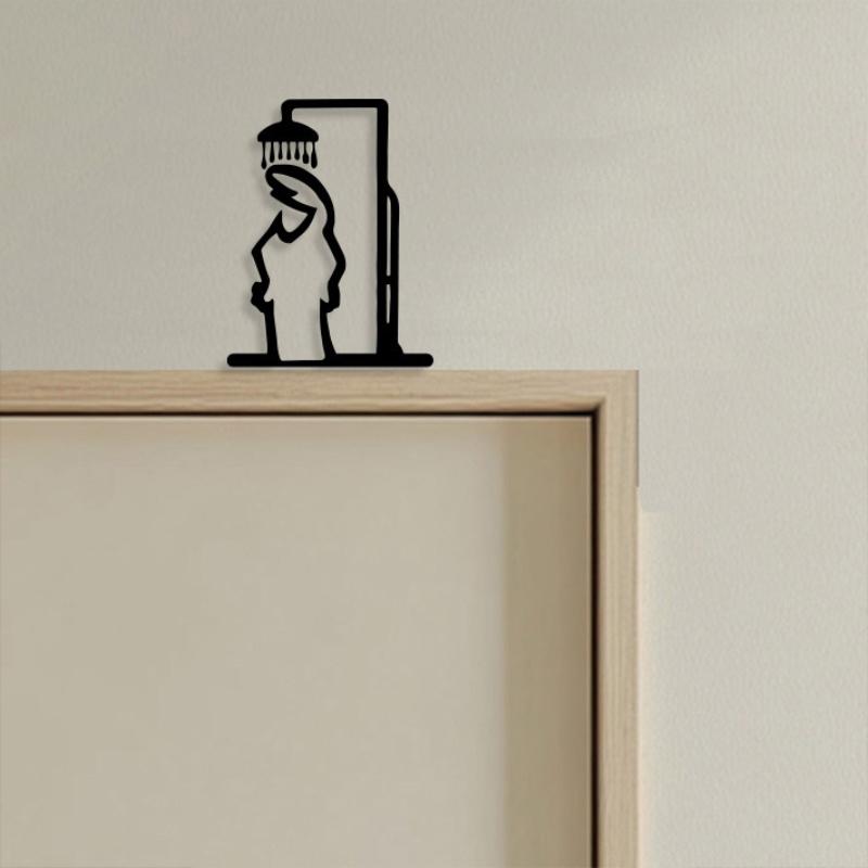 New Black Shower Figure Wall D - đánh giá và giá Jet Home Bathroom