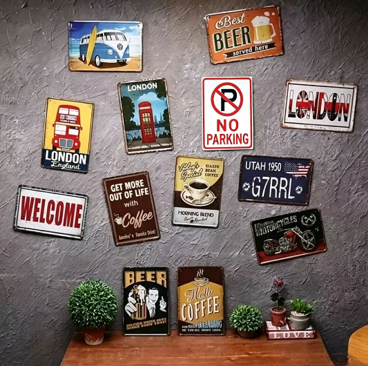 1pc 2D Flat Tin Sign 8x12inch  - đánh giá và giá Home Bathroom Quotes