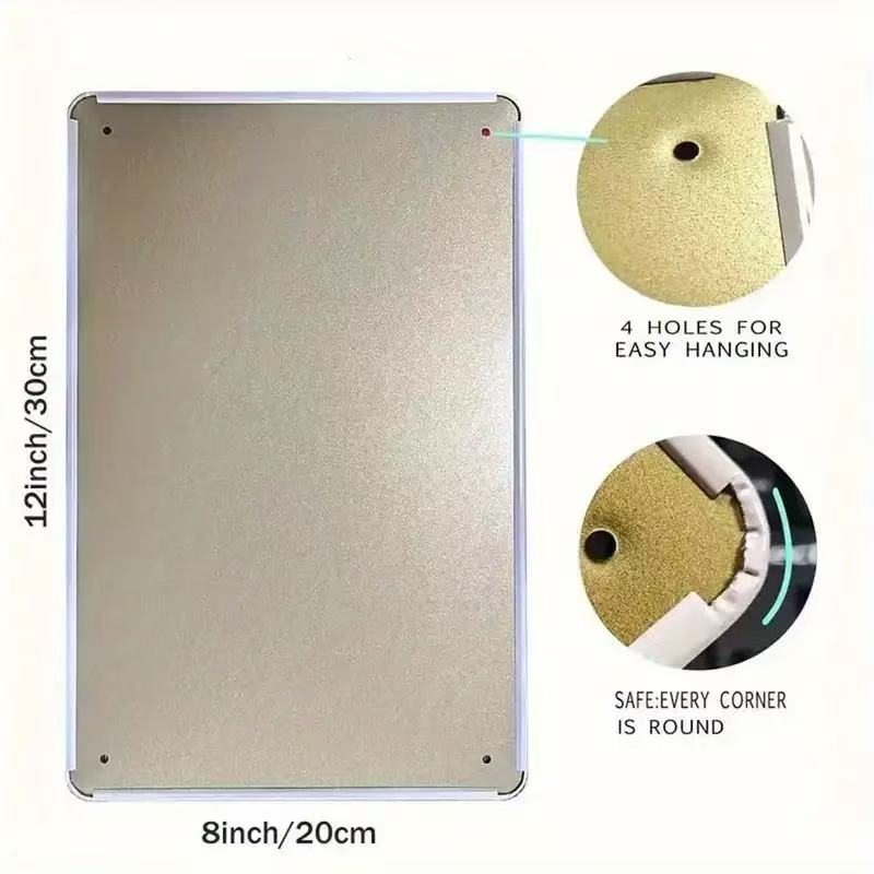 2D Flat Retro Metal Sign - Tur - đánh giá và giá Home Bathroom Design