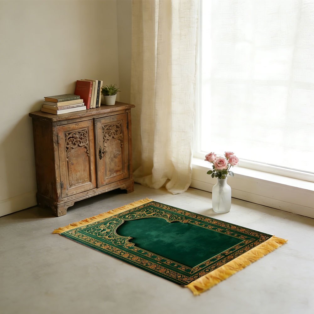 Dark Green Gold Floral Arch Is - đánh giá và giá Home Bathroom Carpet