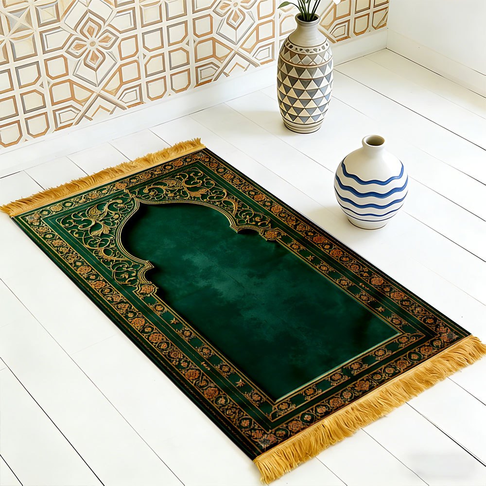 Dark Green Gold Floral Arch Is - đánh giá và giá Home Bathroom Carpet