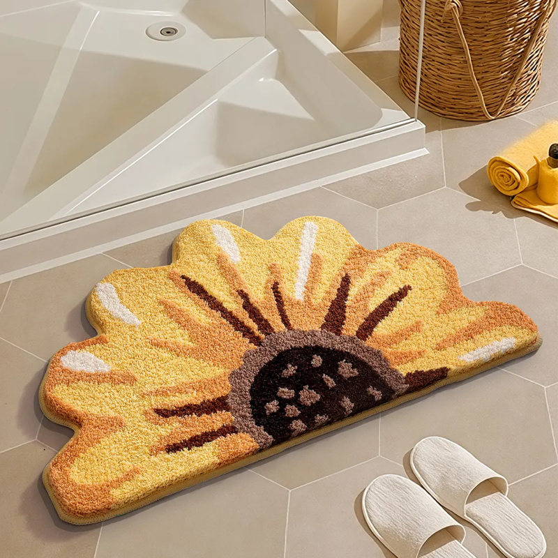 VIKAMA Small Fresh Green Leaf  - đánh giá và giá Zara Home Bathroom Mat