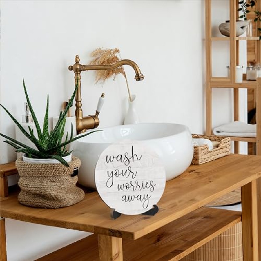 Rustic Funny Bathroom Quote, R - đánh giá và giá Home Bathroom Quotes