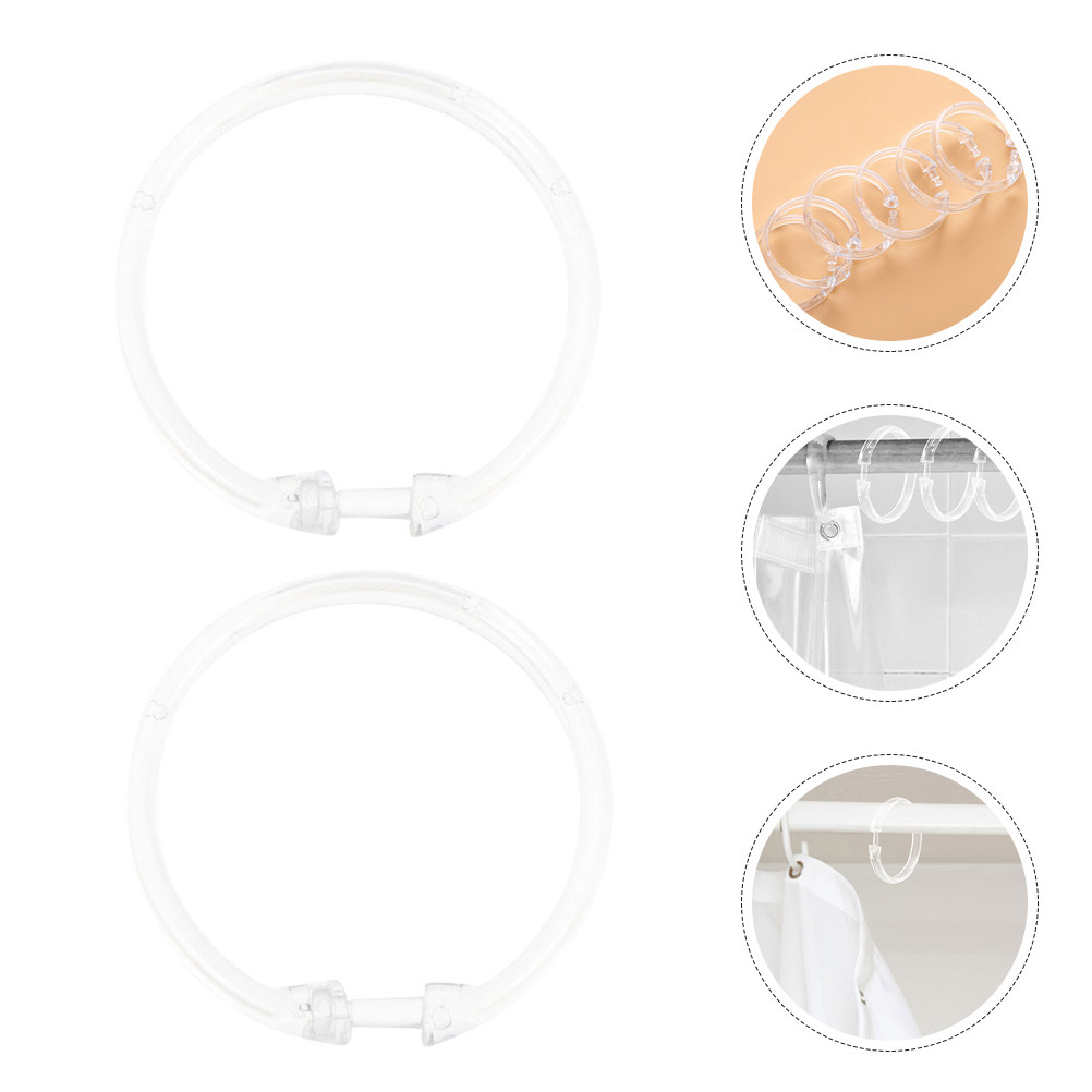 15Pcs Clear Shower Curtain Rin - đánh giá và giá Home Bathroom Design