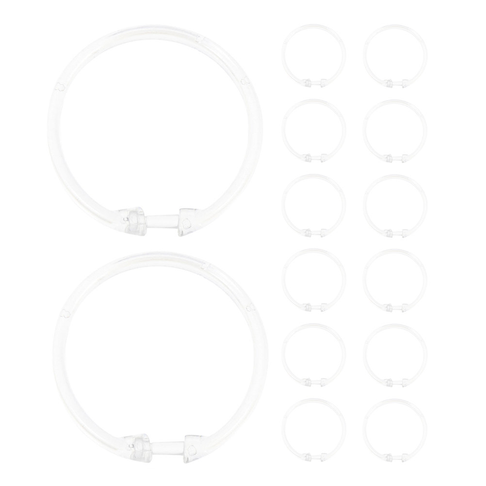 15Pcs Clear Shower Curtain Rin - đánh giá và giá Home Bathroom Design