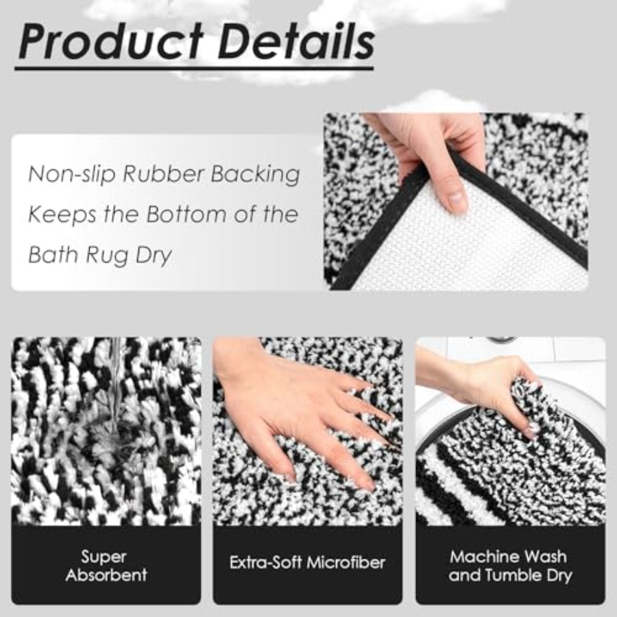 Black Stripes Bathroom Sets wi - đánh giá và giá Shower Curtain Liner
