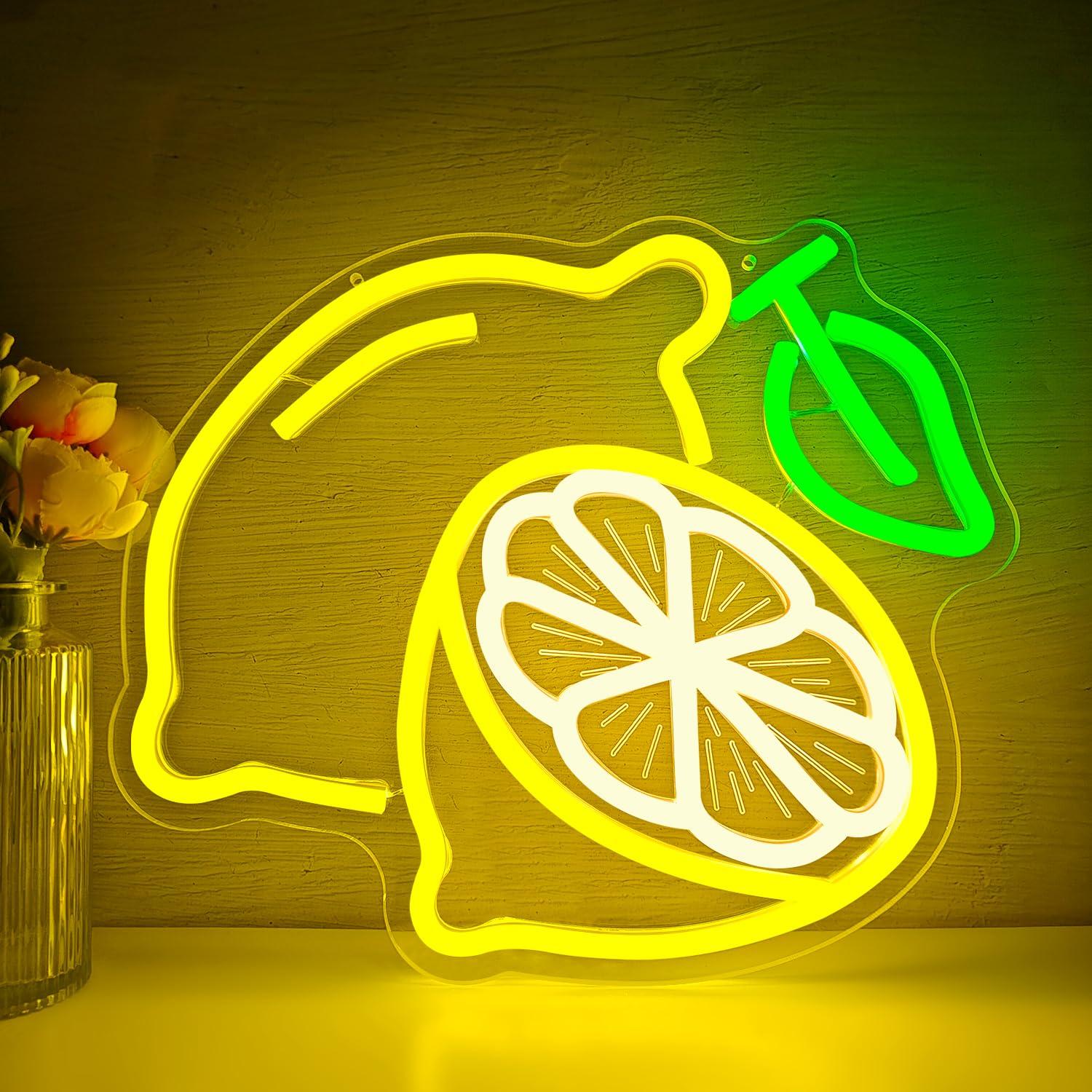 Lemon Neon Sign Dimmable LED L - đánh giá và giá Home For Bathroom