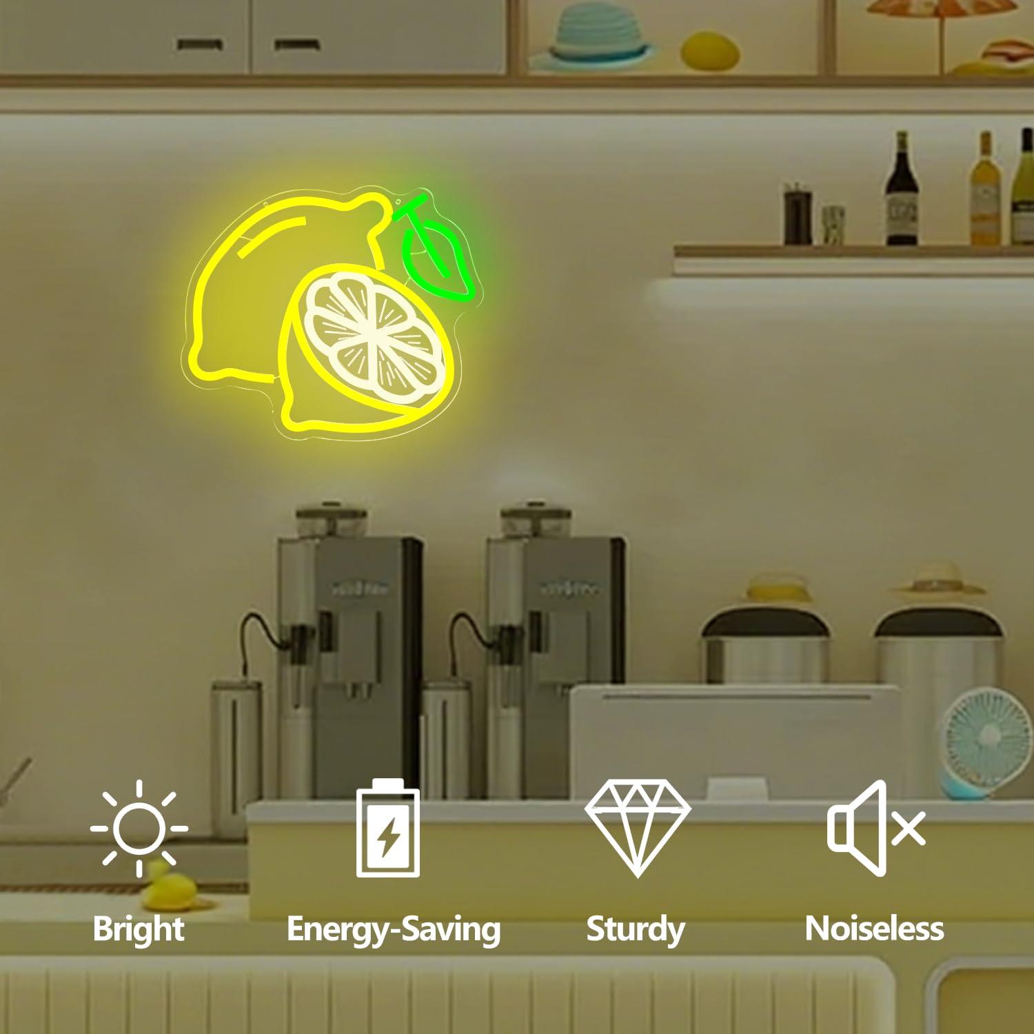 Lemon Neon Sign Dimmable LED L - đánh giá và giá Home For Bathroom