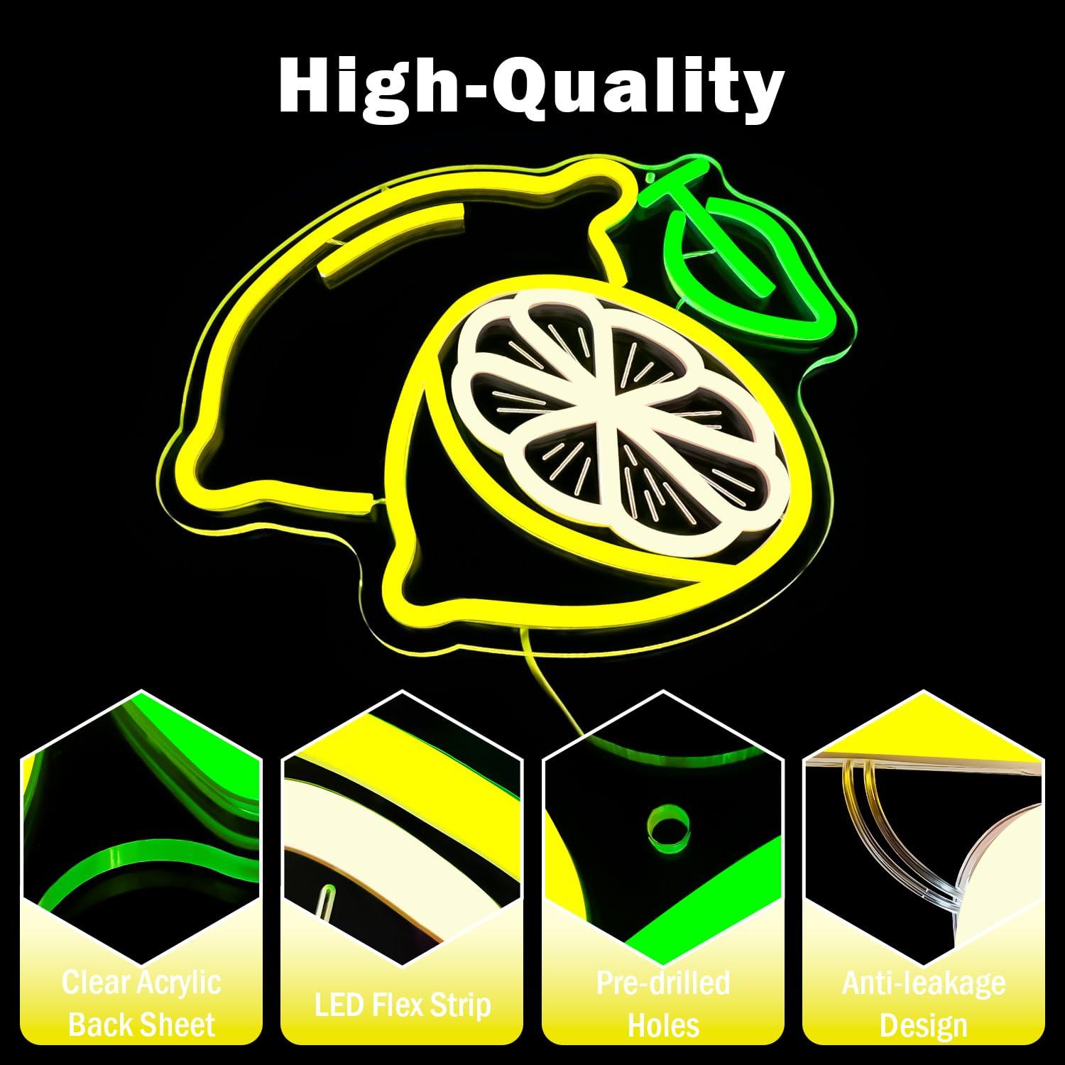 Lemon Neon Sign Dimmable LED L - đánh giá và giá Home For Bathroom