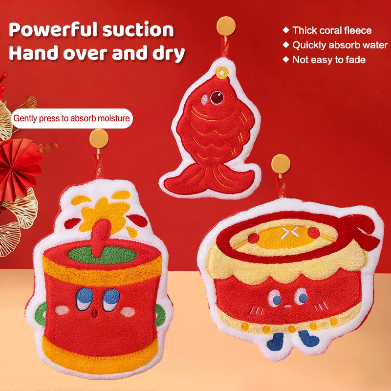 New Year's Creative Hand Towel - đánh giá và giá Jet Home Bathroom