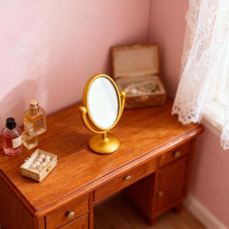 1Pcs Miniature Retro Mirror Dr - đánh giá và giá Home Bathroom Furniture