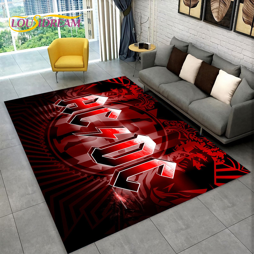 AC/DC Rock Band Area Rug Large - đánh giá và giá Home Bathroom Carpet