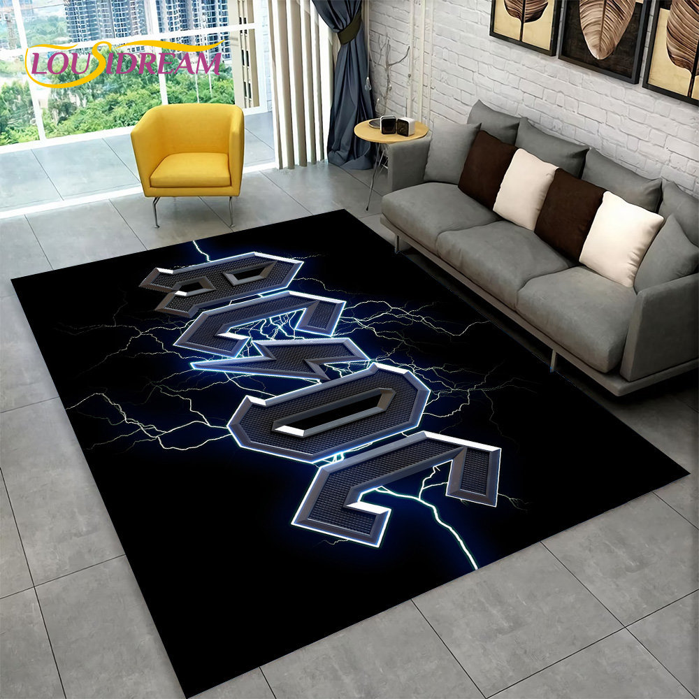 AC/DC Rock Band Area Rug Large - đánh giá và giá Home Bathroom Carpet