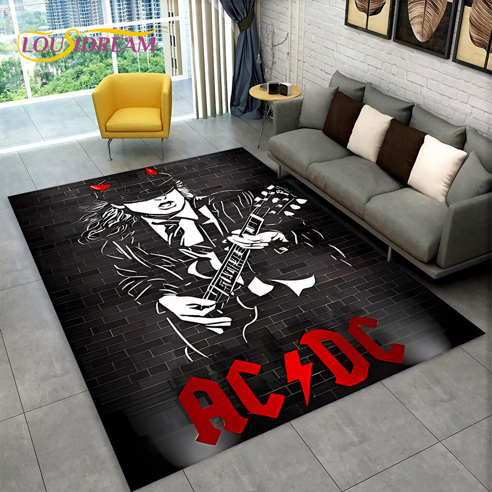 AC/DC Rock Band Area Rug Large - đánh giá và giá Home Bathroom Carpet