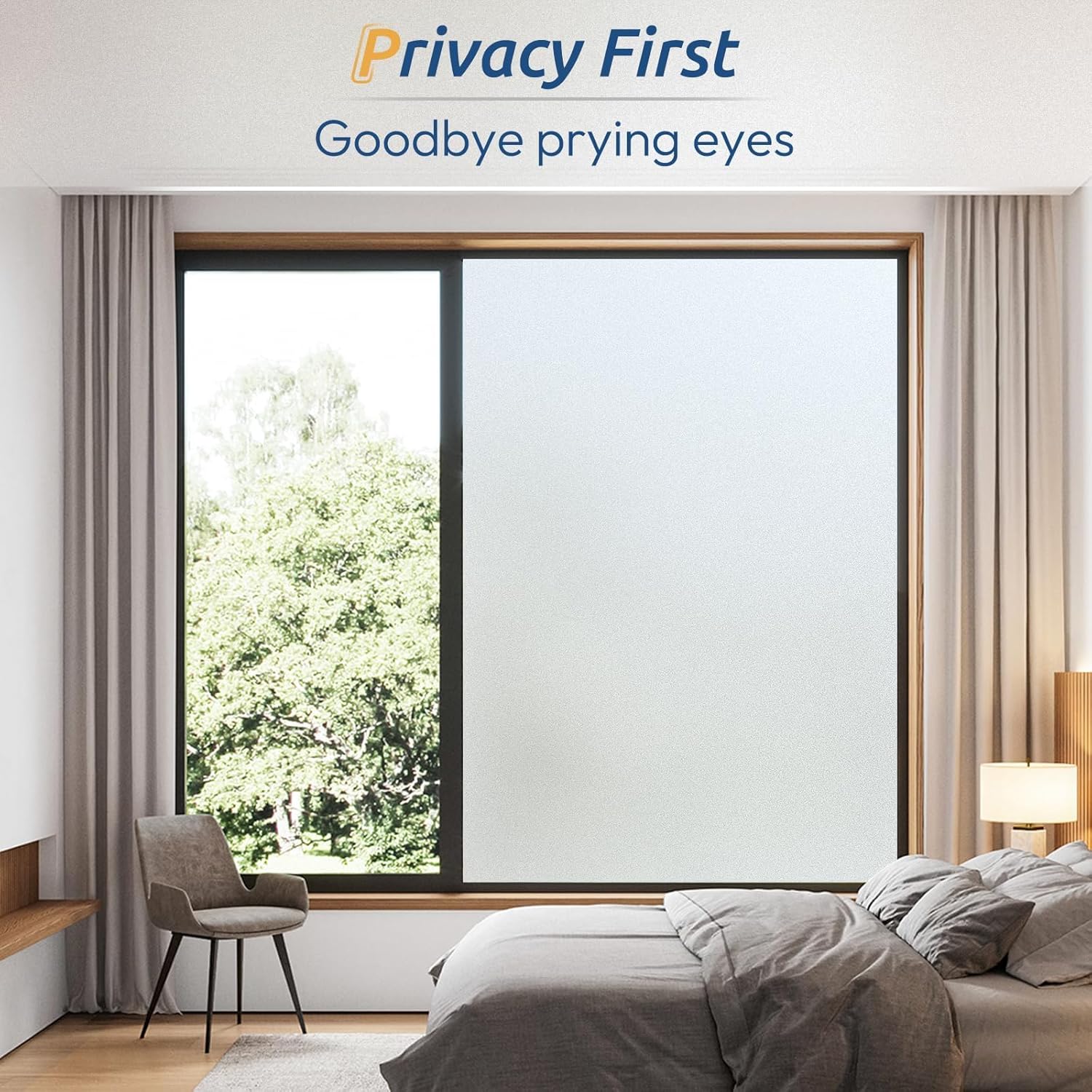 Frosted Window Privacy Film, S - đánh giá và giá Home For Bathroom