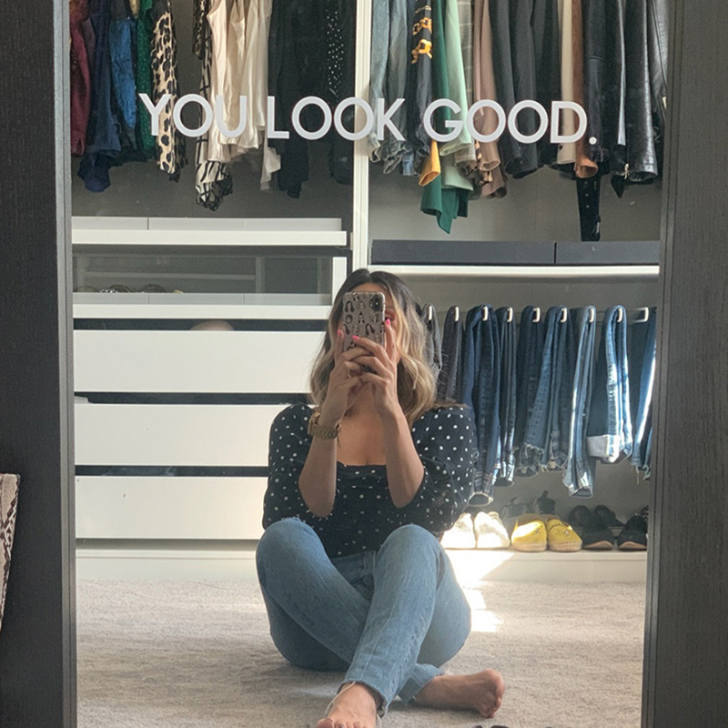 You Look Good Mirror Wall Stic - đánh giá và giá Home Bathroom Quotes