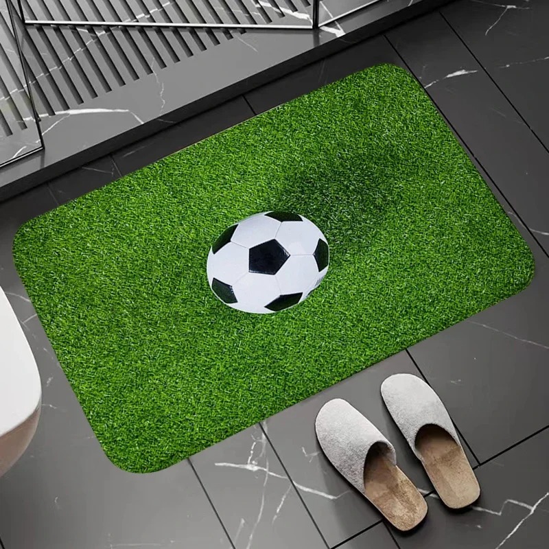 Soccer Field Pattern Door Mat  - đánh giá và giá Zara Home Bathroom Mat