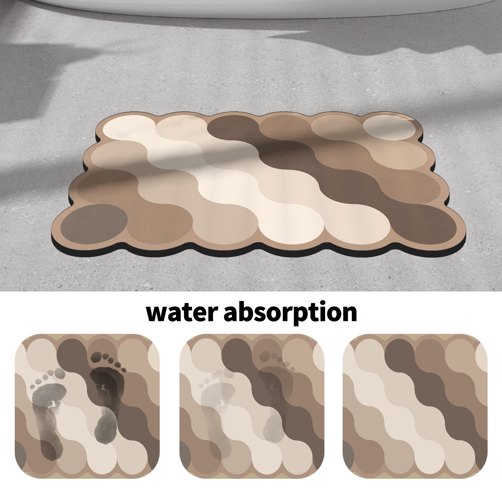 Luxury Diatomite Bathroom Show - đánh giá và giá Zara Home Bathroom Mat