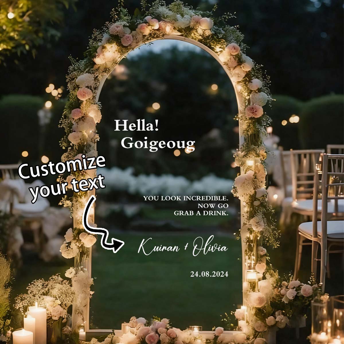 Custom Welcome Mirror Stickers - đánh giá và giá Home Bathroom Furniture