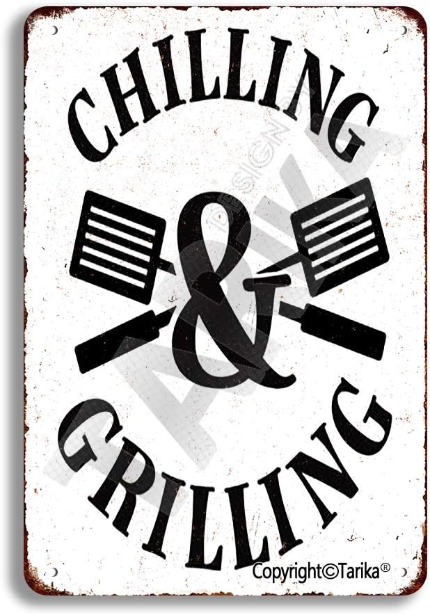 Chilling Grilling Tin Retro Lo - đánh giá và giá Home Bathroom Quotes
